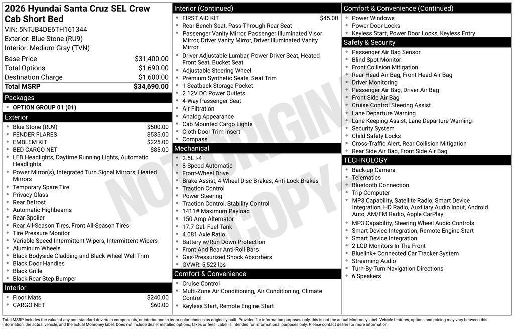 hyundai santa cruz 2026 5NTJB4DE6TH161344 image hyundai santa cruz 2026 5NTJB4DE6TH161344 image
